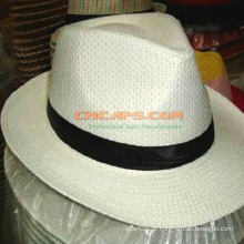 Kundenspezifisches bedrucktes Papier Panama Hut mit Logo für Werbung